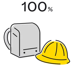 100%